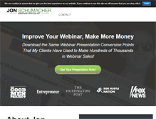Tablet Screenshot of jonschumacher.com